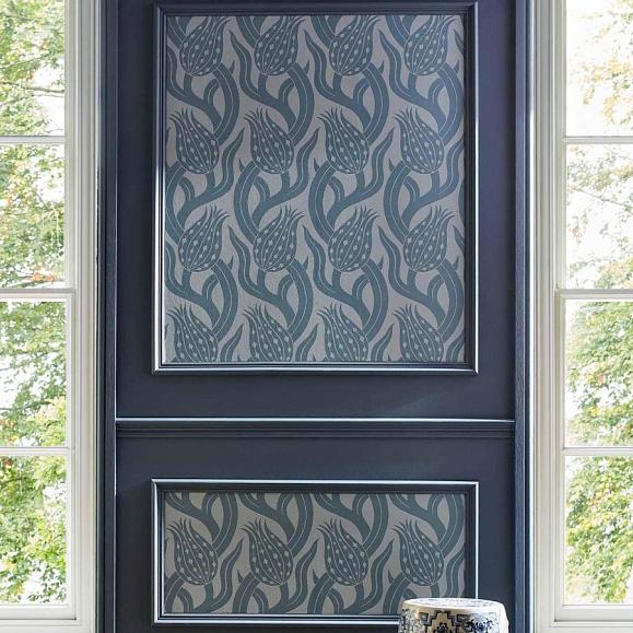 Обои Zoffany 312997 Persian Tulip Blue Stone
