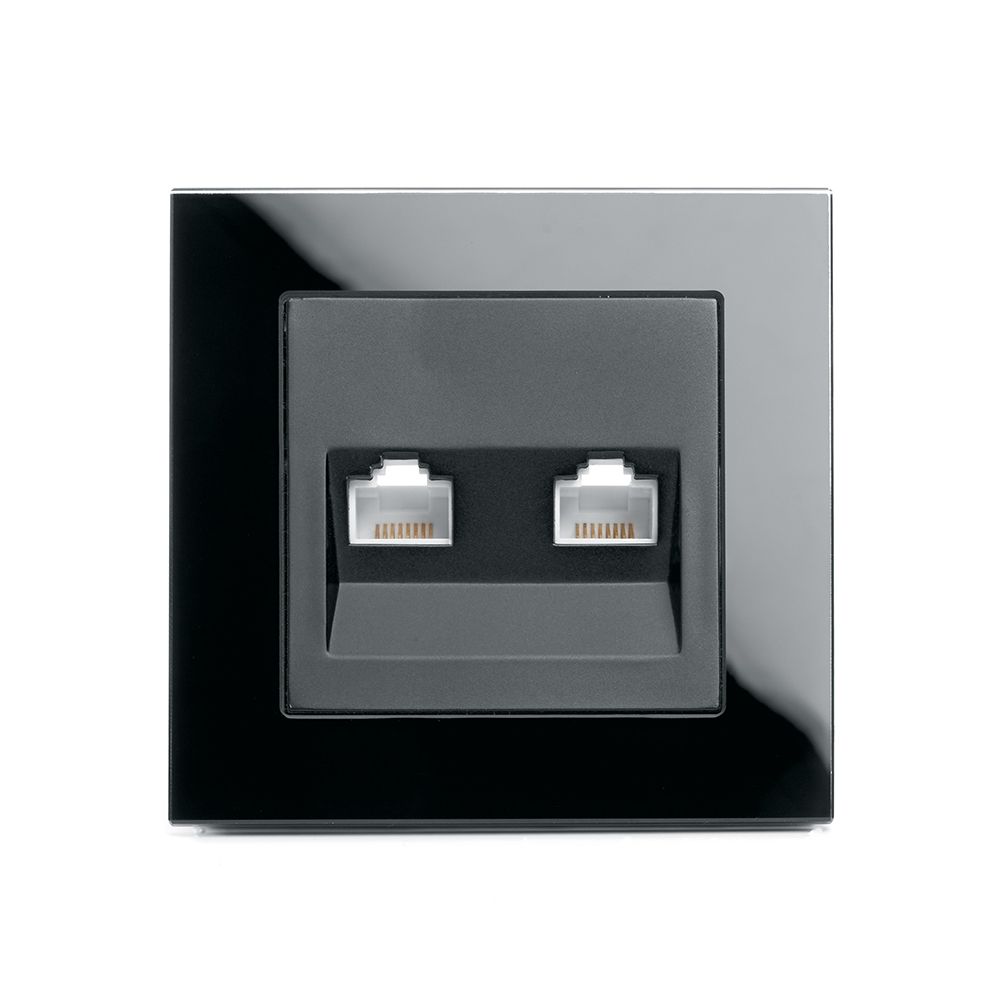Розетка компьютерная 2-местная RJ-45 Stekker Катрин GLS00-7006-05 39509