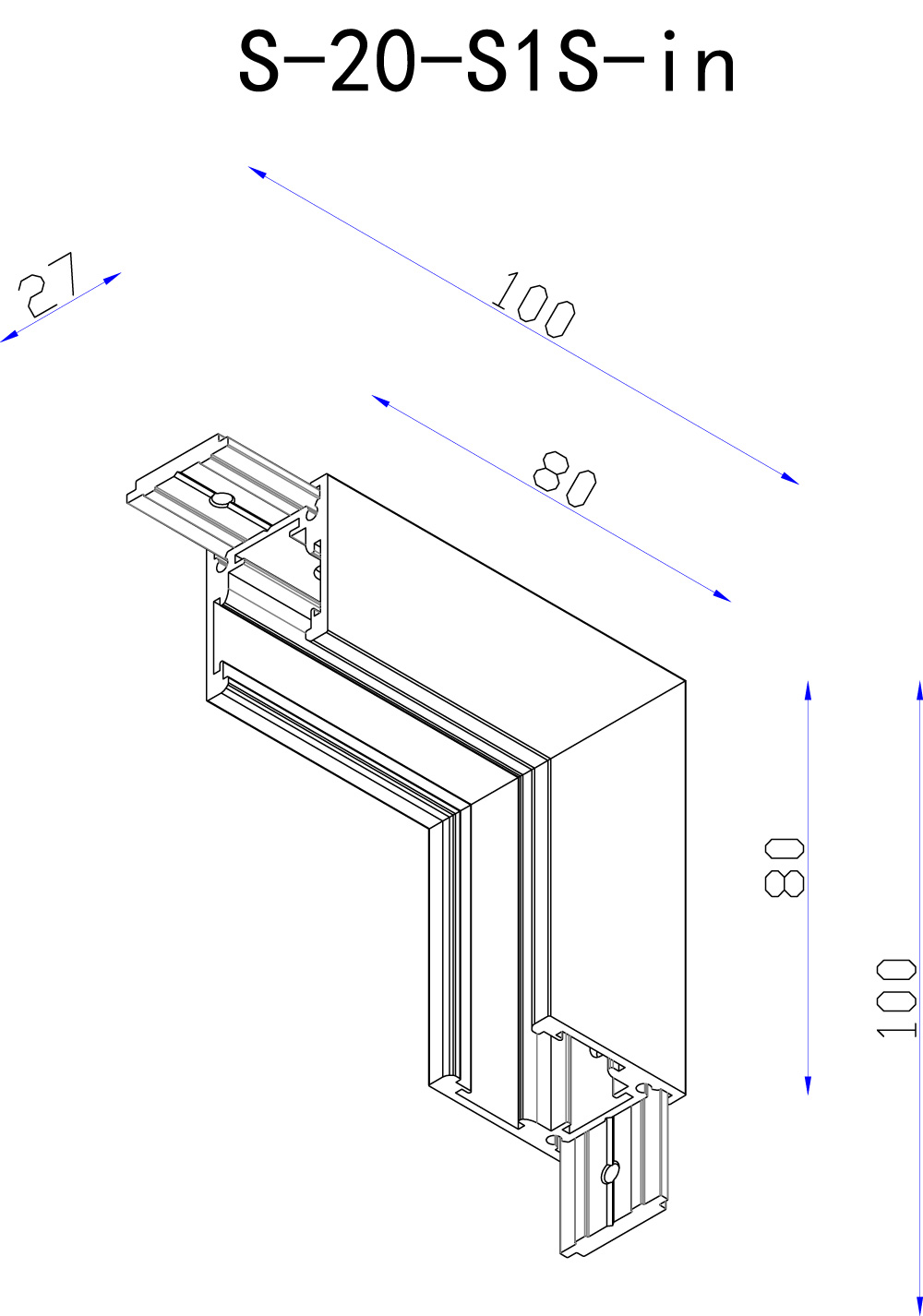 Коннектор угловой внутренний Lumker SY-LINK-INT-S1S-WH 013613