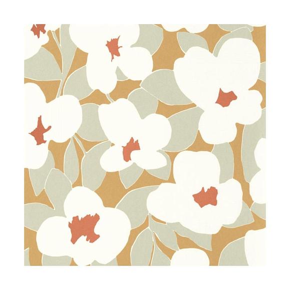 Обои Casadeco 88392323 Flower Power Jaune d'or