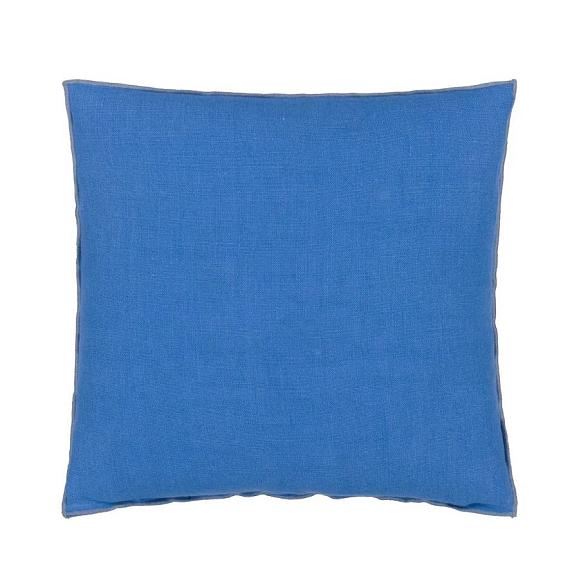 Подушка CCDG1544, Brera Lino, Cornflower & Lapis, Designers Guild 43 x 43см