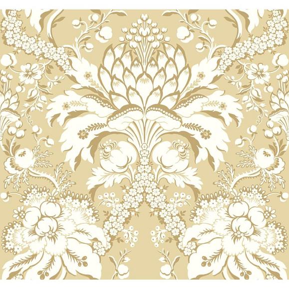 Обои York DM4953 French Artichoke Damask Yellow