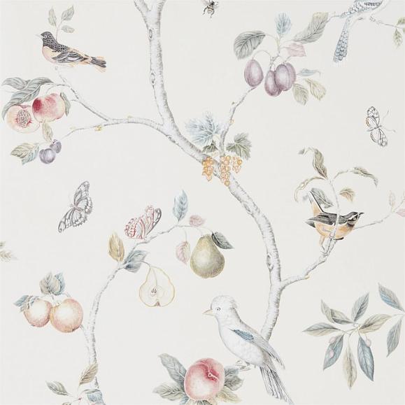 Обои Sanderson 216314 Fruit Aviary Cream/Multi