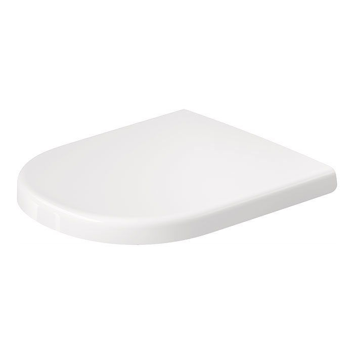 Duravit D-Code Сиденье для унитаза, петли: нержавеющая сталь, с микролифтом, цвет: белый