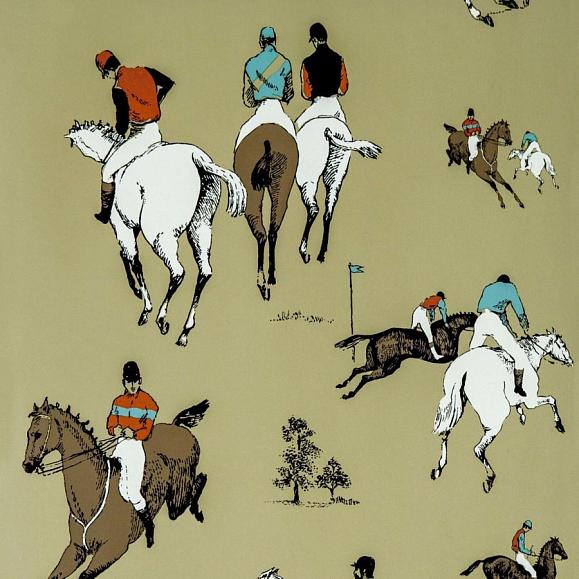 Обои Gaston y Daniela GDW-5106-003 Hipodromo Camel/Naranja
