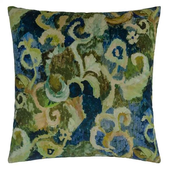 Подушка CCDG1276, Tapestry Flower, Vintage Green, Designers Guild 55x55см