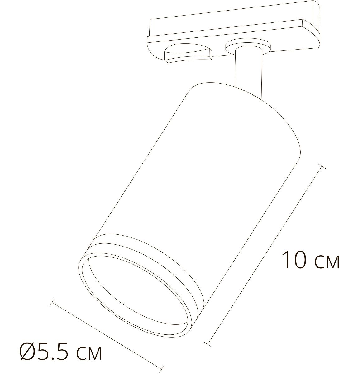 Трековый однофазный светильник Arte Lamp Imai A2364PL-1BK