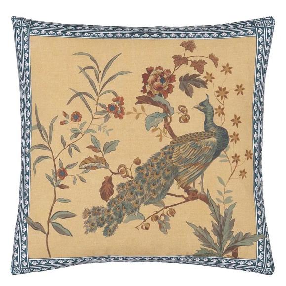 Подушка CCJD5082, Peacock Toile, Sepia, John Derian 50 x 50см