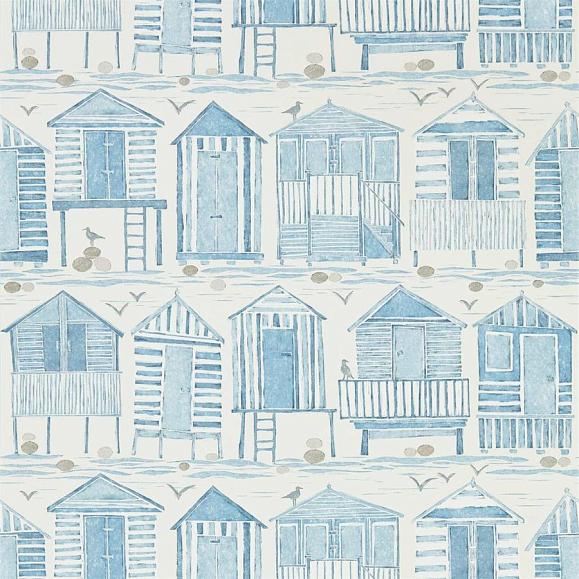 Обои Sanderson 216560 Beach Huts Marine