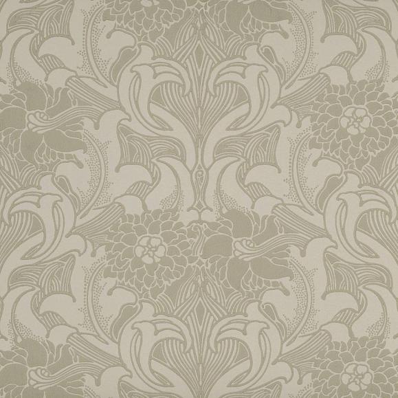 Обои Little Greene 0263DAFRENC Dahlia Scroll French Grey