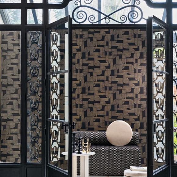 Обои Casamance 75701936 Hector Noir/doré