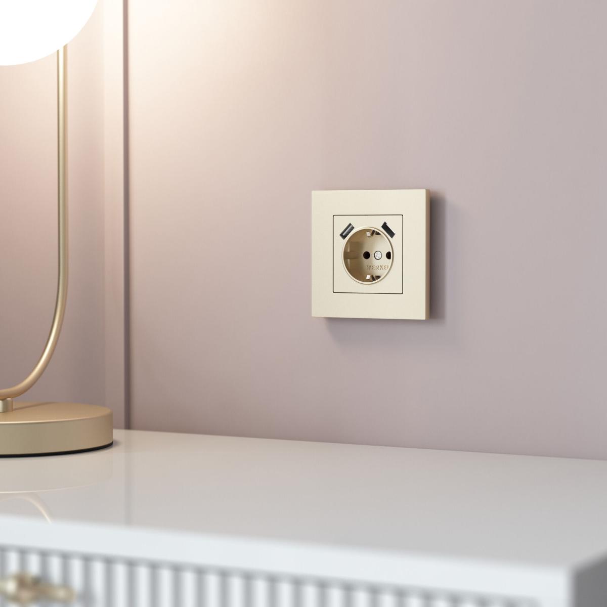 Рамка на 1 пост Werkel Slab (шампань софт) W0012911 4690389218385 a071623