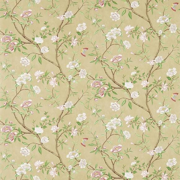Обои Zoffany NTP06001 Nostell Priory Old Gold / Green