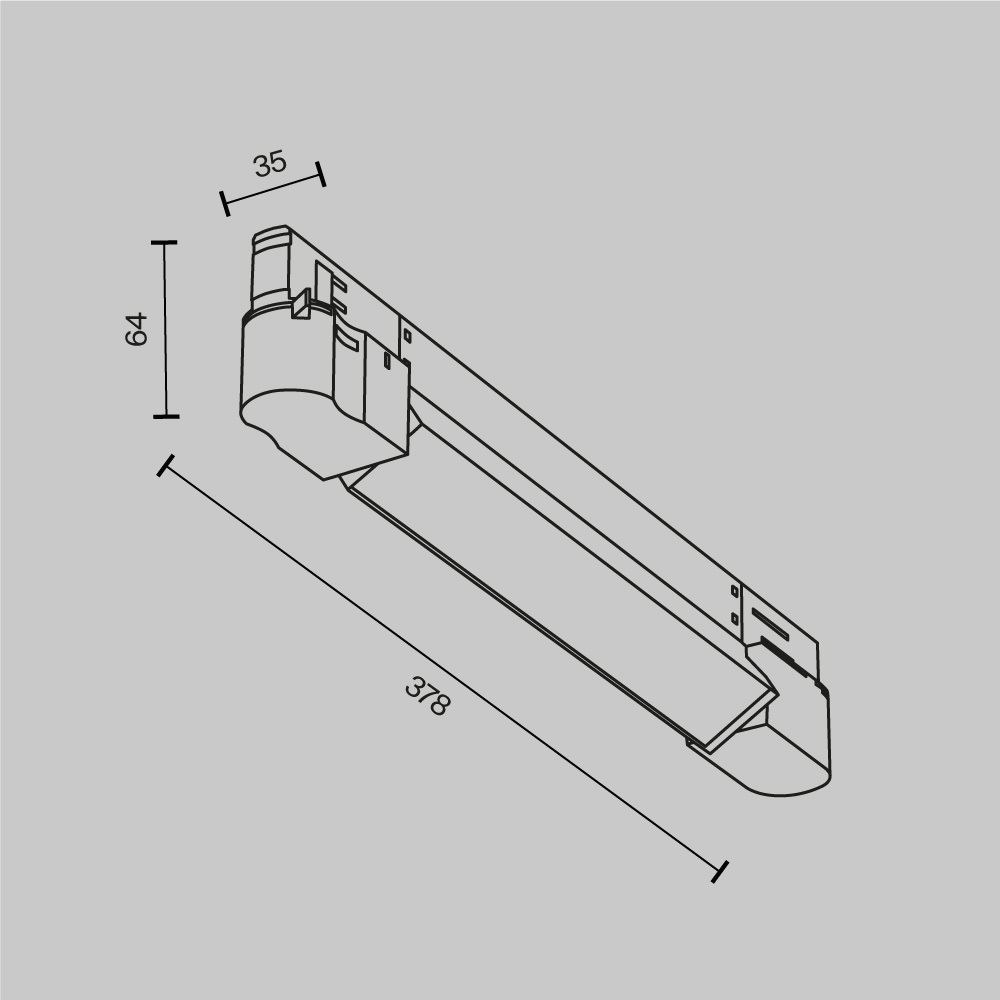 Трековый трехфазный светильник Maytoni Basis TR196-3-10W2.7K-B