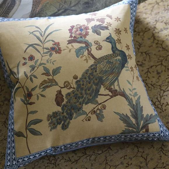 Подушка CCJD5082, Peacock Toile, Sepia, John Derian 50 x 50см