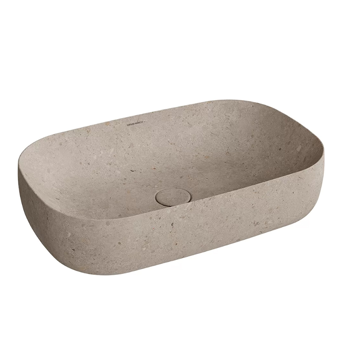 Kerama Marazzi Magica Раковина накладная, 64.5х42см., без отв., цвет: бежевый камень