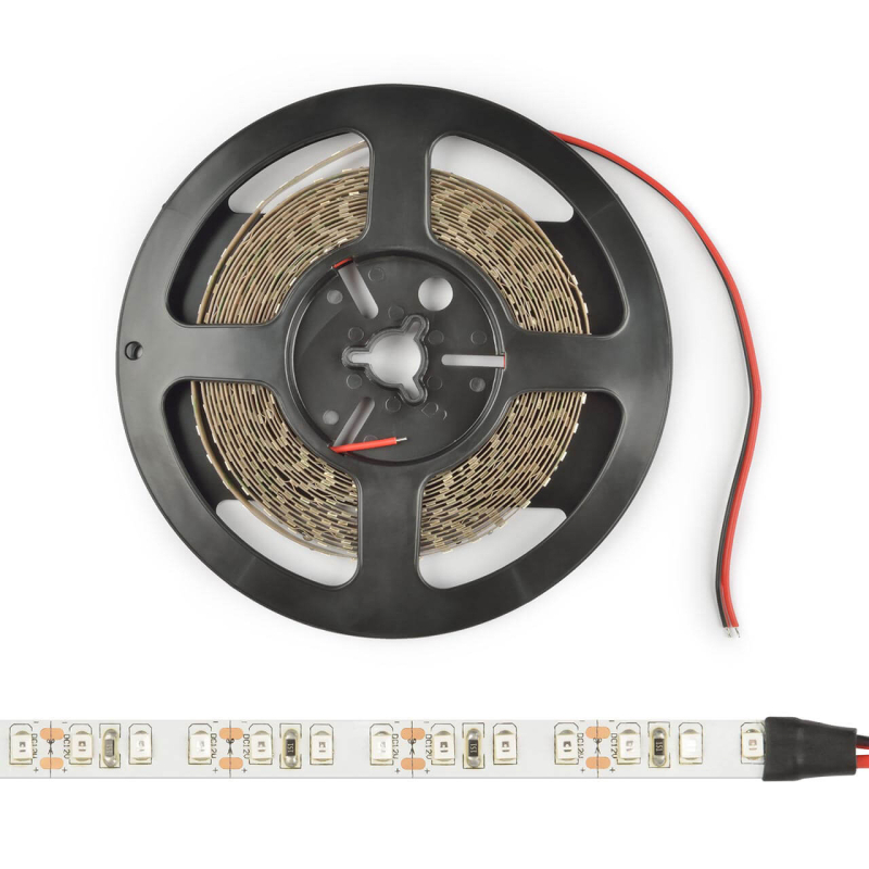 Светодиодная лента (UL-00005871) Uniel 9,6W/m 120LED/m 2835SMD белый 5M ULS-2835-120LED/m-8mm-IP20-DC24V-9,6W/m-5M-4000K