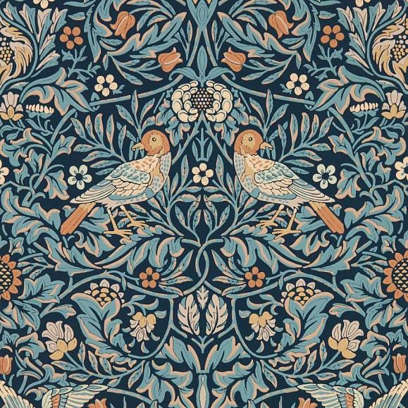 Обои Morris 217193 Bird Webb's Blue