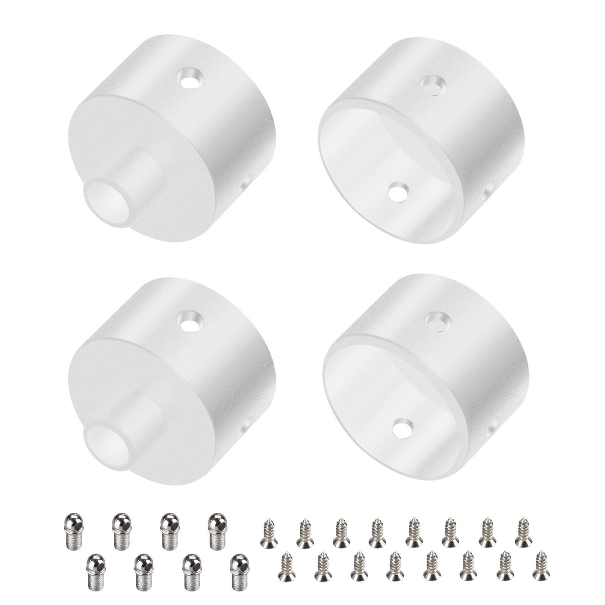 Заглушка Arlight WPH-FLEX-D22-360deg WHITE ALU с отверстием 049941