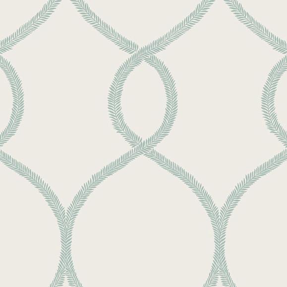 Обои York KT2238 Laurel Leaf Ogee Teal