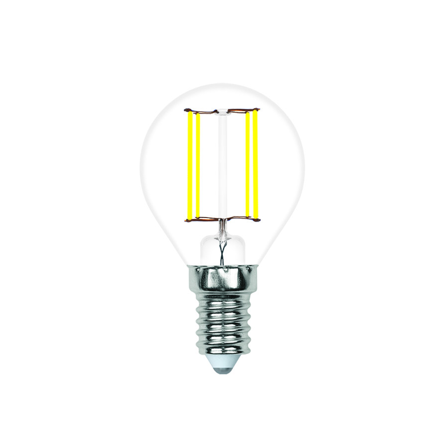 Лампа светодиодная Volpe Optima LED-G45-4W/3000K/E14/CL/SLF UL-00008312