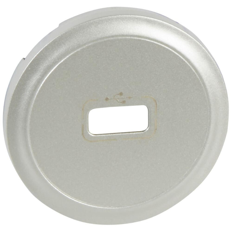 Лицевая панель Legrand Celiane розетки USB титановая 068553