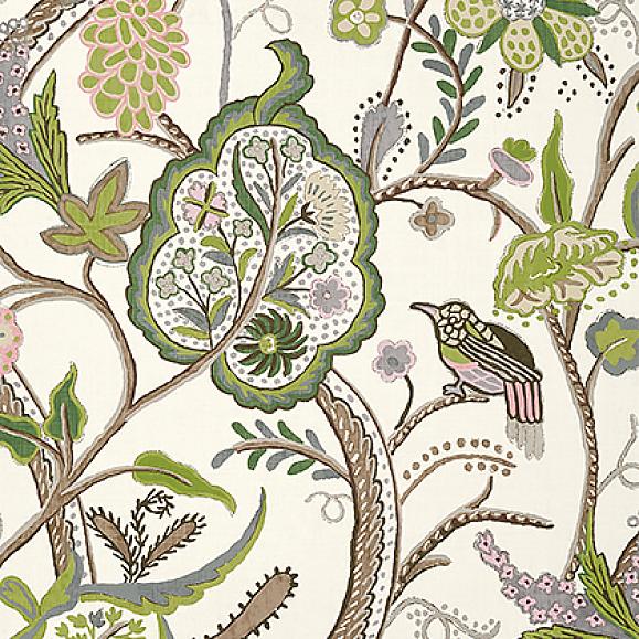 Обои Thibaut T14306 Windsor Brown and Green