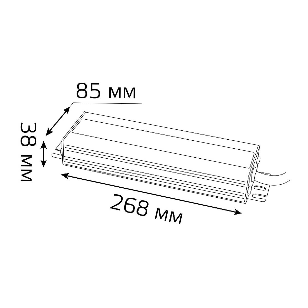 Блок питания Gauss 200Вт DC24 IP66 202022400