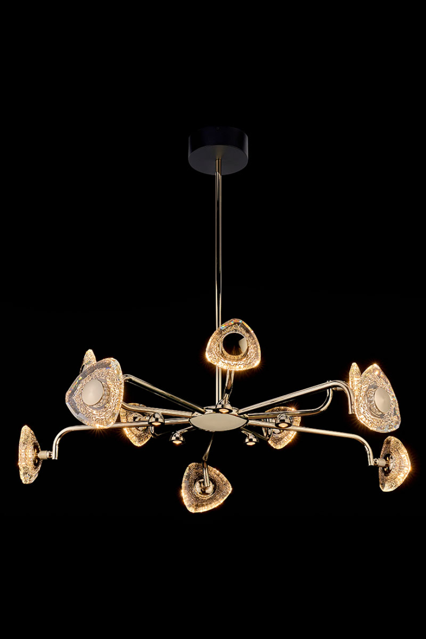 Подвесная люстра Iris LE7913/10G Gold