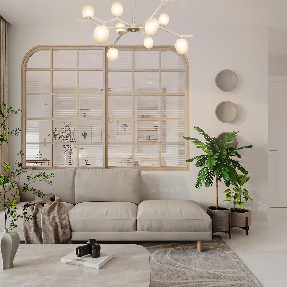 Люстра на штанге Loft IT Sakura 10212/12 White