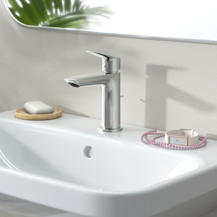 Hansgrohe Logis Смеситель для раковины, 1 отв., без донного клапана, цвет: хром