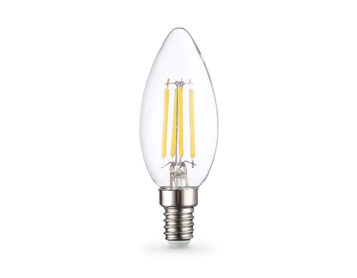 Филаментная светодиодная лампа Ambrella Light Bulbing E14 11W 4000K свеча 351114