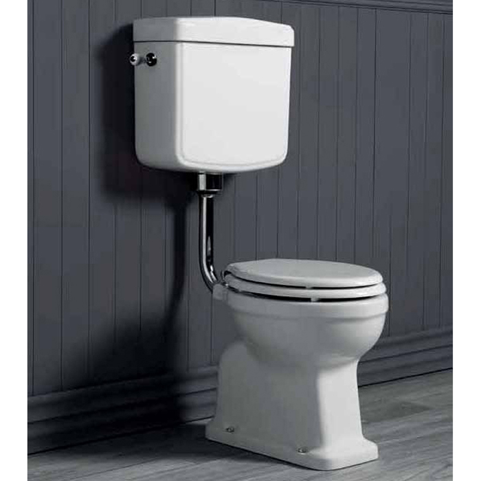 SIMAS Lante Унитаз напольный 73х37.5см,, выпуск в стену, цвет белый с низким бачком, с фурнитурой цвета хром