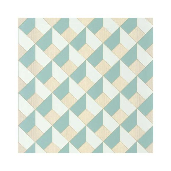 Обои Caselio 105096661 Square Bleu petrole