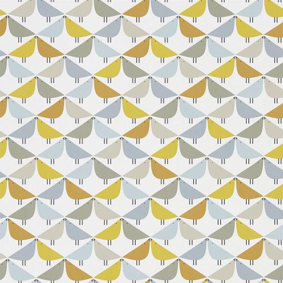 Обои Scion 111522 Lintu Dandelion/Butterscotch/Pebble