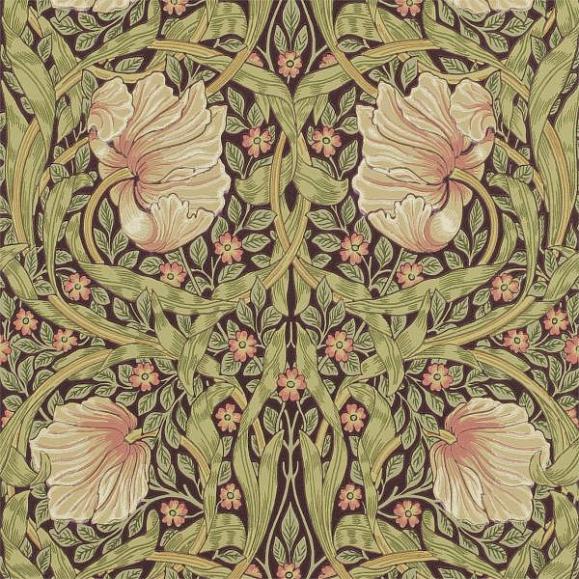 Обои Morris 216852 Pimpernel Bullrush/Russet