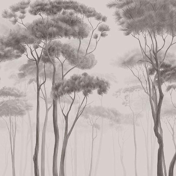 Панно Ortograf 34086 Fog in the Forest Sepia