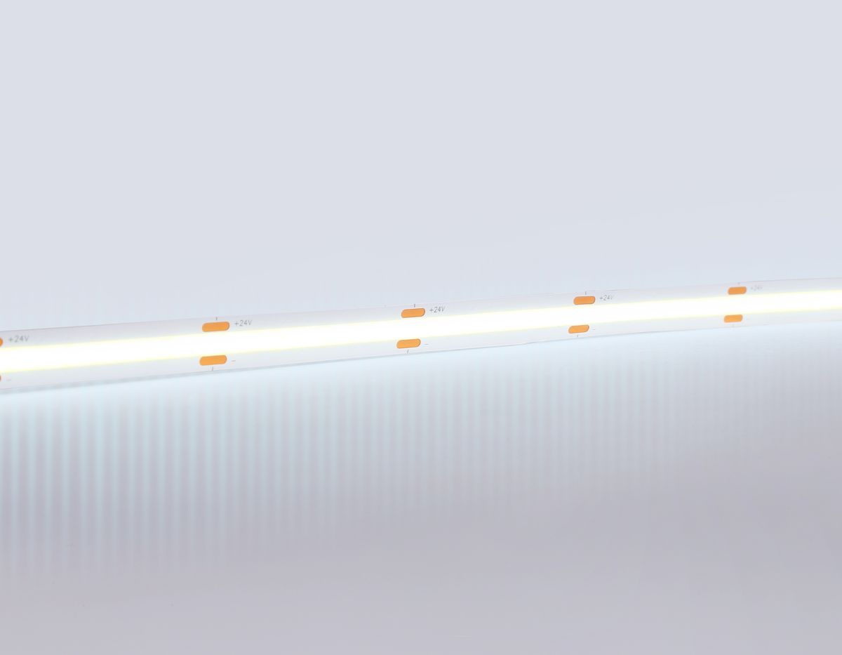 Светодиодная лента Ambrella Light Illumination COB 528Led/14W m/ 24V IP20 6500K/ 5m*10mm*2mm (2 конт.) GS4753