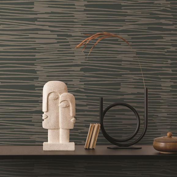 Обои York AG2094 Nikki Chu Water Reed Thatch Forest/Silver