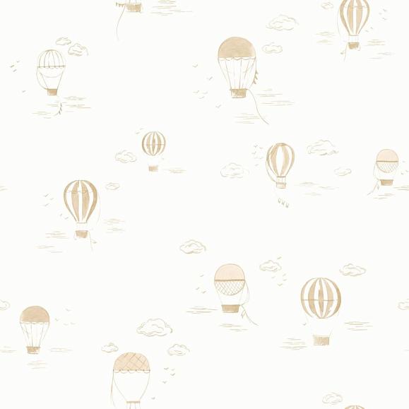 Обои Casadeco 200851441 Balloons In The Clouds Camel