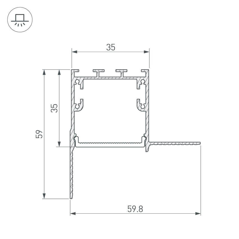 Профиль Arlight SL-LINIA 027159