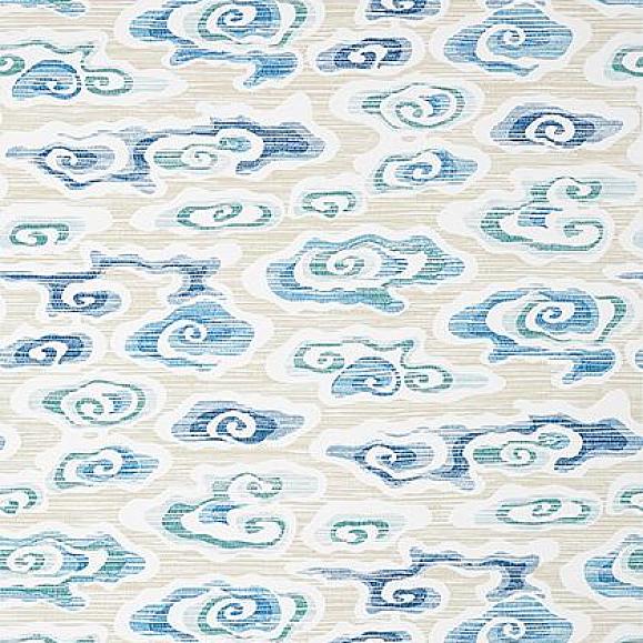 Обои Thibaut T13318 Clear Clouds Beige and Blue