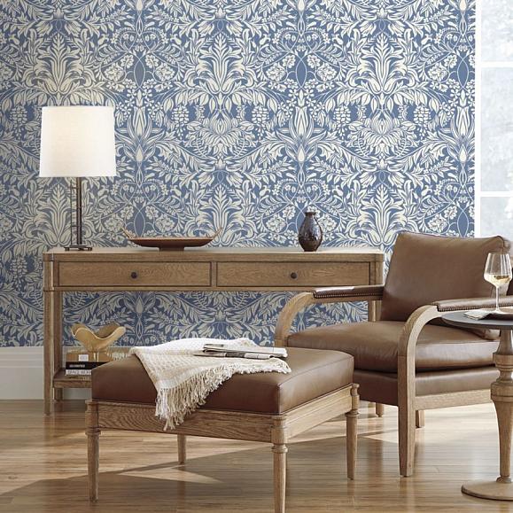 Обои York AC9193 Lockwood Damask Blue
