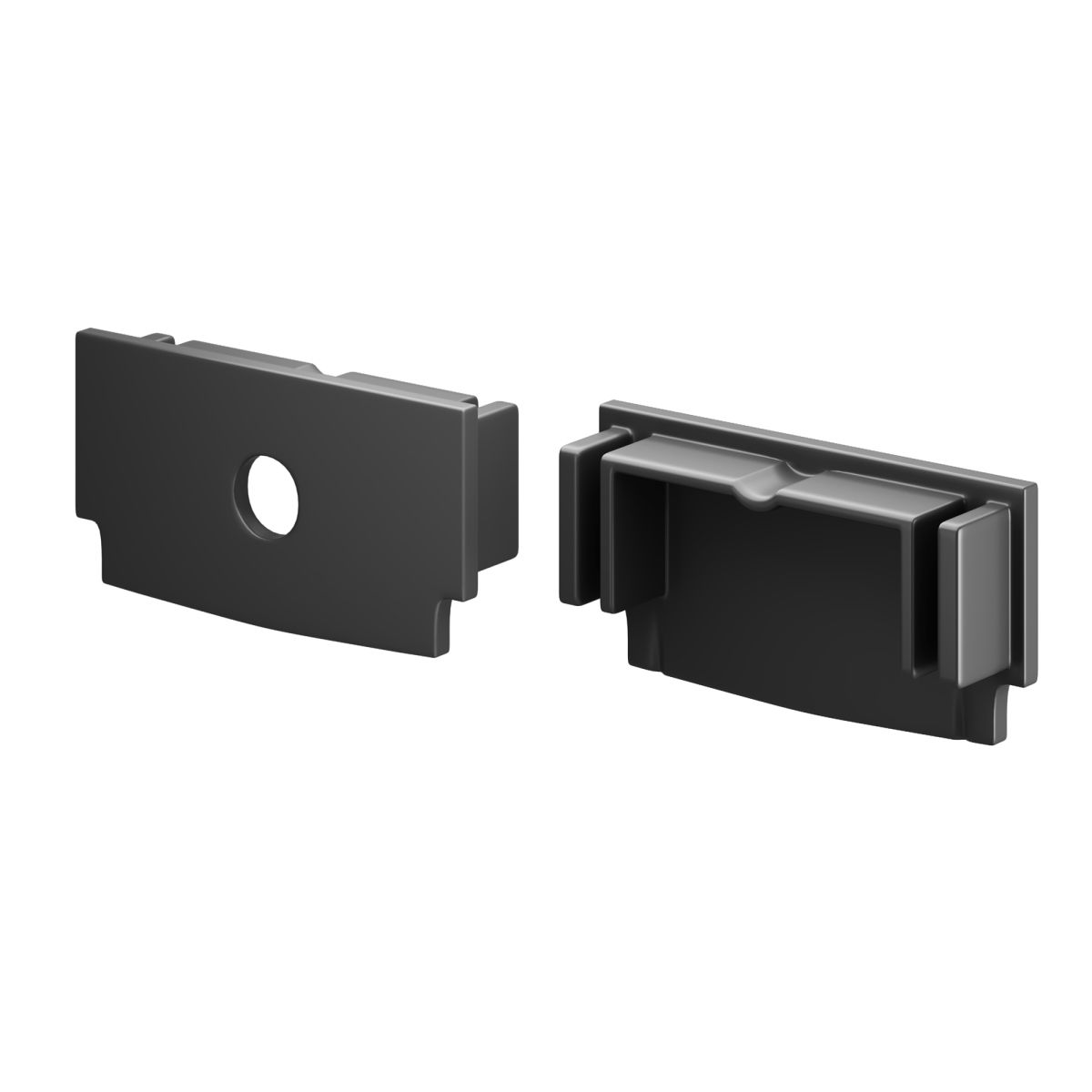 Комплект заглушек для профиля 6114 2шт Maytoni Led Strip ALM-6114-B-EC 642013