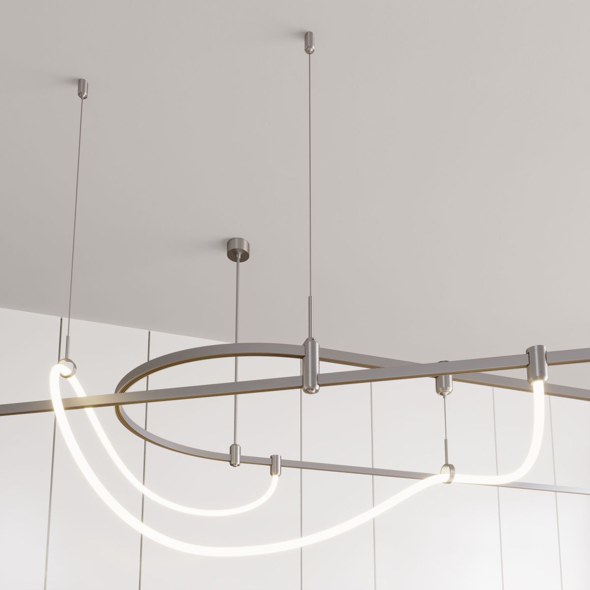 Трековый светильник Arlight ART-APRIORI-TUBE-ELASTIC-R38-L1000-12W Warm3000 (Титан, 360 deg, 48V) (IP20 Металл) 049282(1)