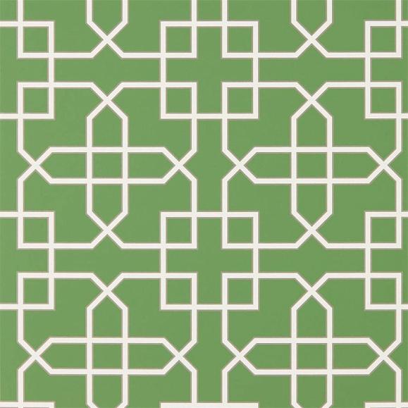 Обои Sanderson 216660 Hampton Trellis Botanical Green