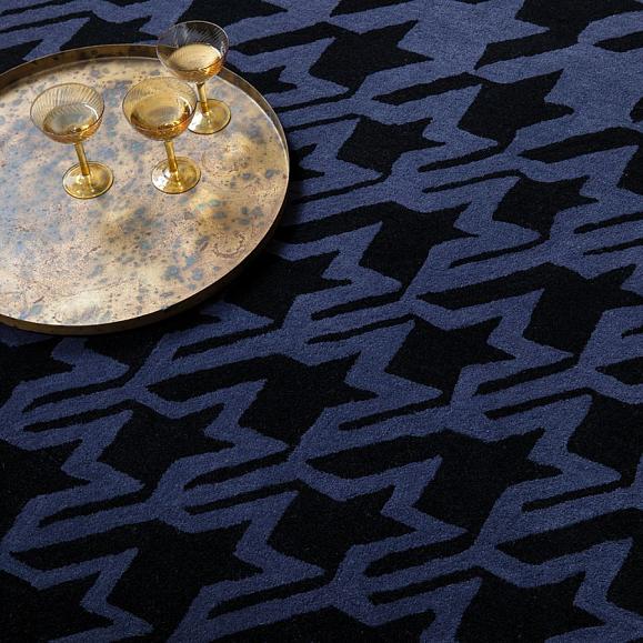 Ковер Ted Baker 162808 (140x200) Houndstooth Dark Blue 200 x 140 см