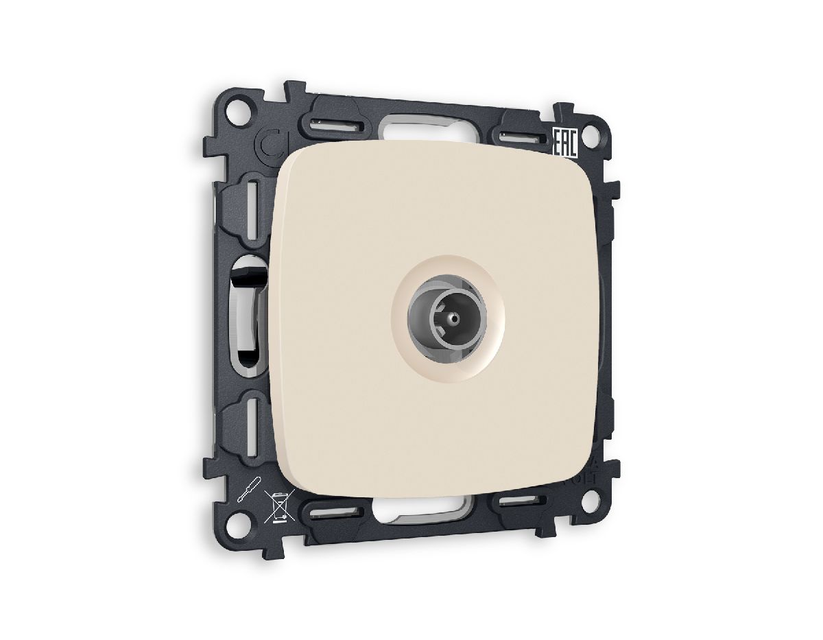 Комплект механизма TV розетки оконечной 50-870 MHz 1dB Ambrella Volt Omega MO333010