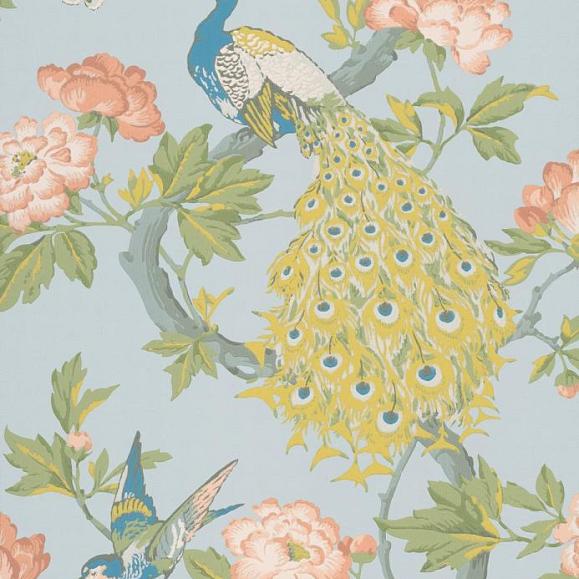 Обои Little Greene 0245PASKYEZ Pavona Skye