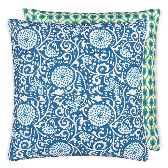 Подушка CCDG1247, Outdoor Shaqui, Cobalt, Designers Guild 45 x 45см